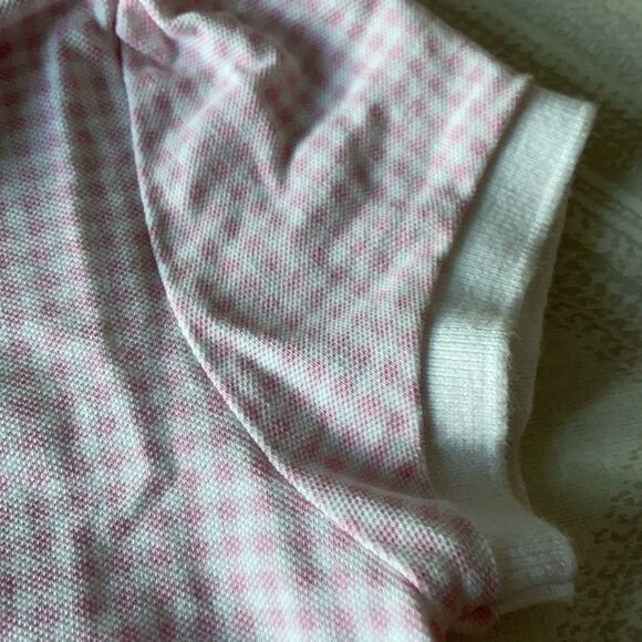 Polo Ralph Lauren White and Pink Gingham Ruffle Bottom Dress - Picture 4 of 7